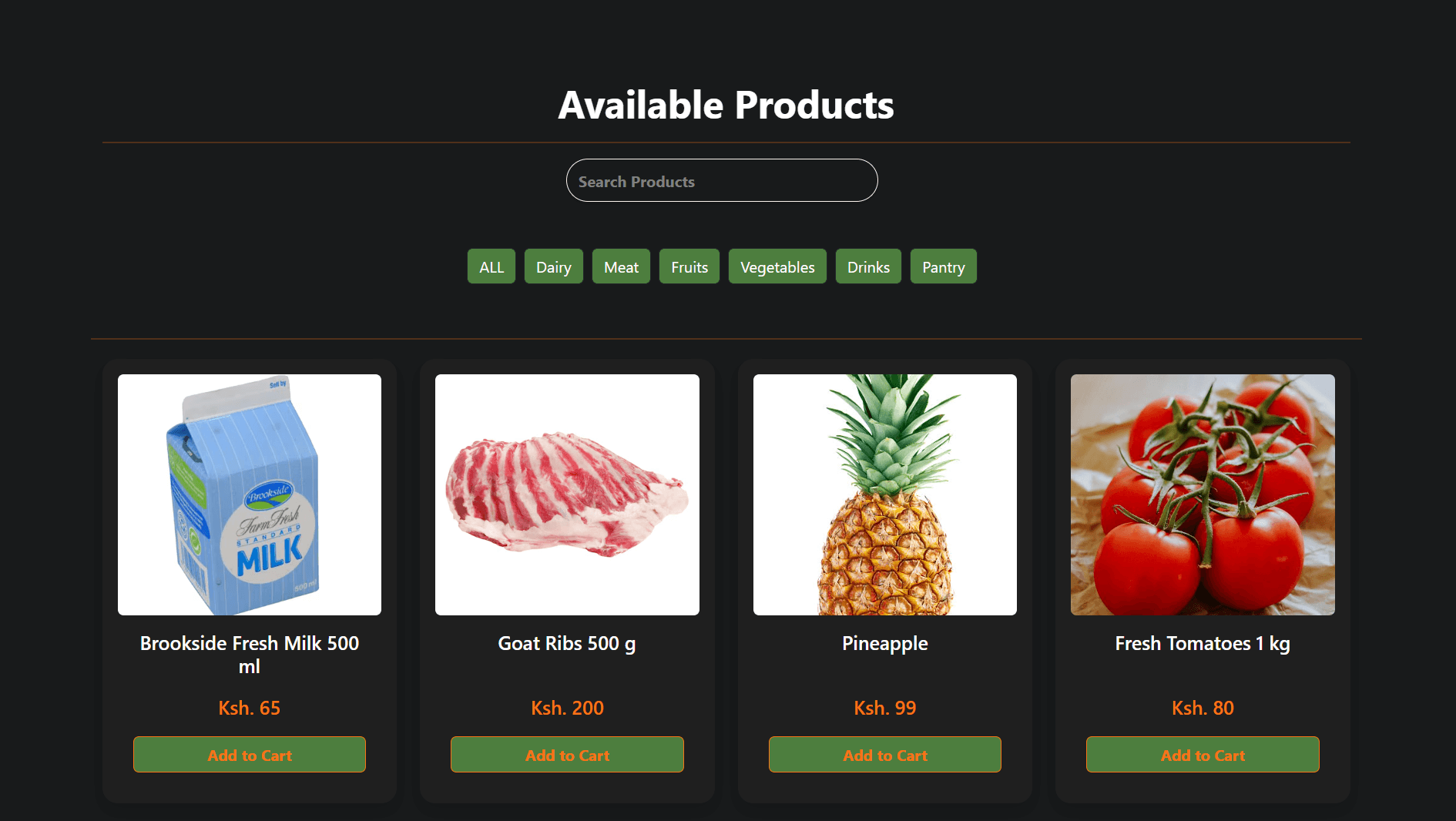 Product Listing and Filters